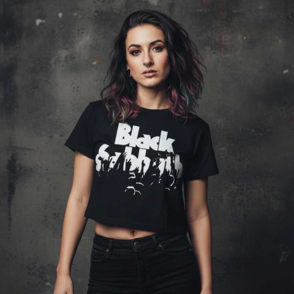 Black Sabbath - California Audience Crop top - Zwart
